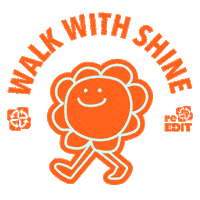 Walk Smile Sticker by reEDIT