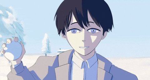Aki Snowball Fight GIF