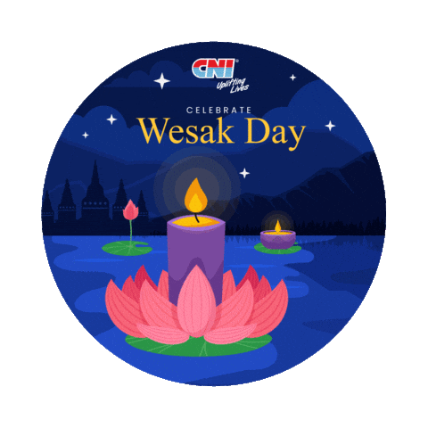 Happy Wesak Day Sticker by CNI