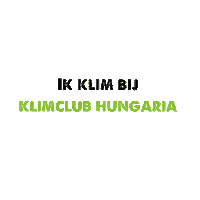 Klimmen Sticker by Klimclub Hungaria