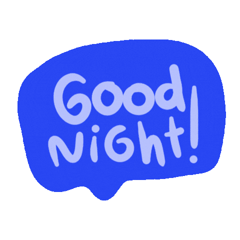 Good Night Post Sticker by Poupoutte