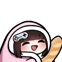Shibuya_Kaho happy bread baguette blankie Sticker