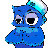 Lets Go Owl Sticker by BigBrains