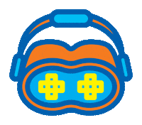 Virtual Reality Vr Sticker by DMU Graphic Design & Illustration