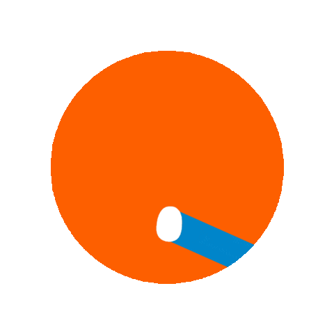 Orange Abc Sticker