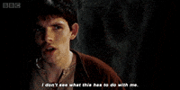 i dont see what this has to do with me colin morgan GIF by BBC