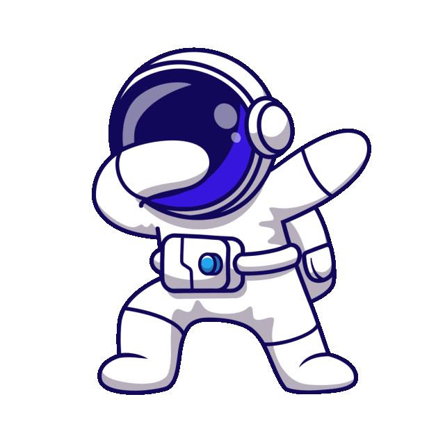 Space Dab Sticker by Atom6