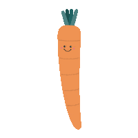 Carrot Sticker by ZippyPaws