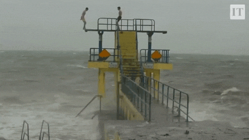 storm desmond swimming GIF by NowThis 