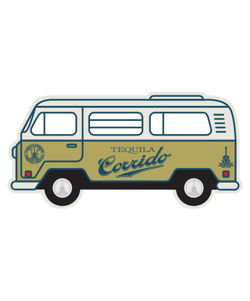 TequilaCorrido giphyupload vacation tequila vwbus Sticker