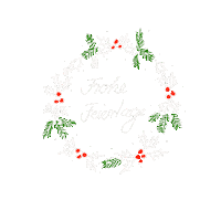 Feiertage Weihnachtskranz Sticker by Mrsemilyshore