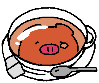 Coffee Pig Sticker
