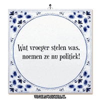 Humor Reflectie Sticker by Tegelspreuken.nl