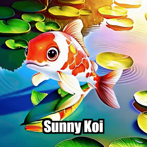 Koi Fish Sun GIF by TheConfishius