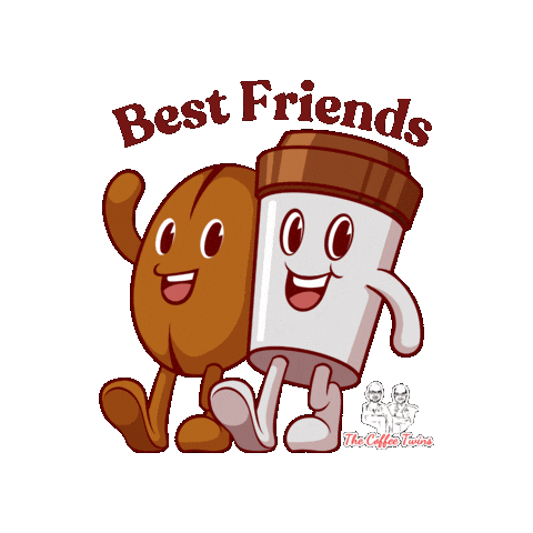 Best Friends Sticker by The Coffee Twins