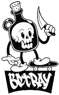 BetraySkateboards skateboard betray betrayskateboards Sticker
