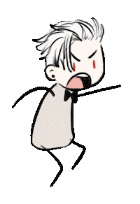 Angry Chibi Sticker