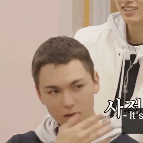 Vernon Flirting GIF