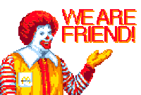 Ronald Mcdonald Friend Sticker