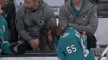 ice hockey hair flip GIF by NHL