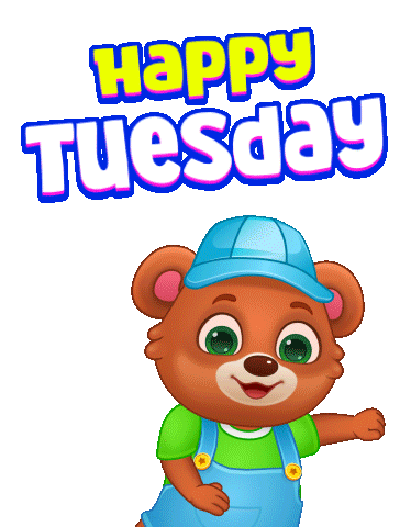 Tuesday Morning Sticker by Lucas and Friends by RV AppStudios