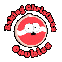 Baking Christmas Cookies Sticker