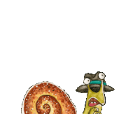 TheTwiolins time clock snail hurra Sticker