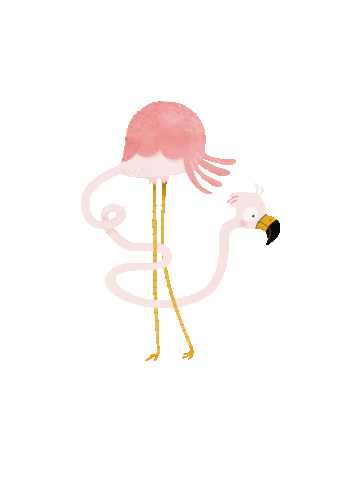 vickylommatzsch giphyupload flamingo wobbly vicky lommatzsch Sticker