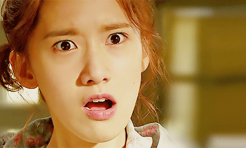 TV gif. Girls Generation member Yoona acts as Kim Yoon Hee in Love Rain. She angrily stares at something in utter disbelief and grits her teeth.