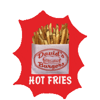 Fries Sticker by David's Burgers