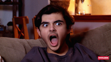 Scared Shock GIF by Gogglebox Australia