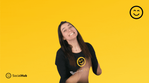 SocialHub giphyupload happy smile excited GIF