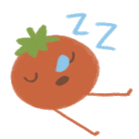 kwibuki sleep sleepy tomato kwibuki Sticker