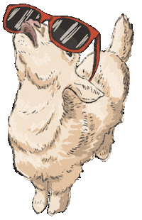 LunaMinor happy cool red nature Sticker