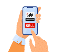 Phone Invest Sticker by Rakuten Trade
