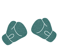 sydneysherrill fight boxing kickboxing boxing gloves Sticker