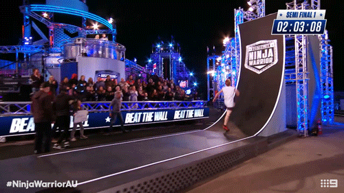Jump Run GIF by Australian Ninja Warrior