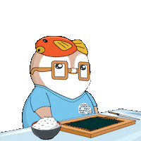 Hungry Japan Sticker by Pudgy Penguins