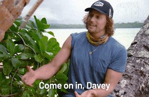 David Come On In GIF by Australian Survivor