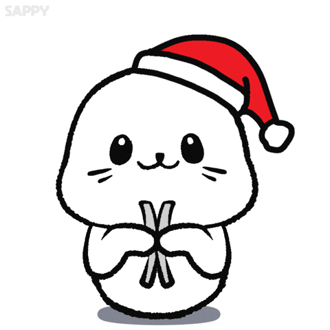 Merry Christmas Santa GIF by Sappy Seals