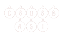 Christmas Ornament Sticker by ASI CSUSB