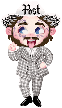 Post Malone Peace Sticker