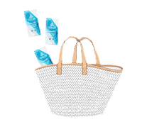 On The Go Beach Sticker by Conscious Coconut