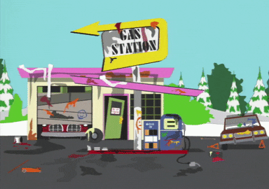 gas station car GIF by South Park 
