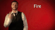 sign language fire GIF by Sign with Robert