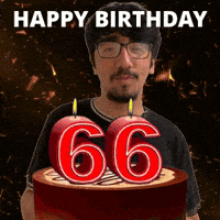 66 Birthday GIF