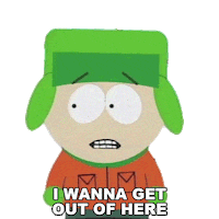 Get Out Of Here Kyle Broflovski Sticker by South Park