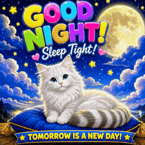 Good Night Kitten GIF