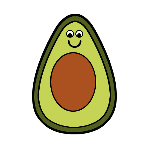 Fruit Avocado Sticker by nosopatches
