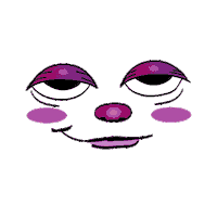 Face Eye Roll Sticker